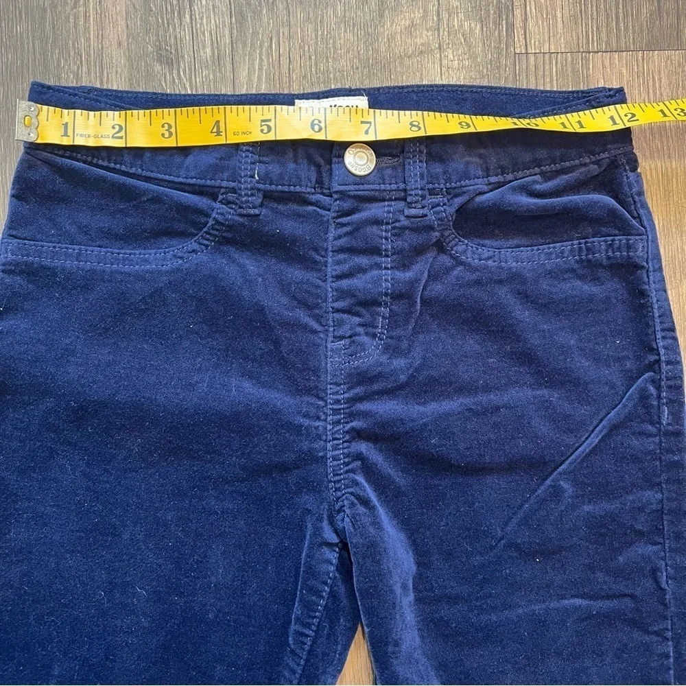 OshKosh B’Gosh Kids Velvet Navy Blue Adjustable Waist Pants Trousers Size 10